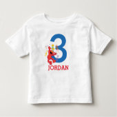Sesamstraat | Elmo - Regenboog 3e verjaardag Kinder Shirts (Voorkant)