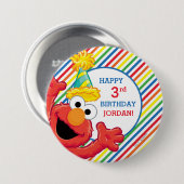 Sesamstraat | Elmo - Regenboogdag Ronde Button 7,6 Cm (Voorkant /achterkant)