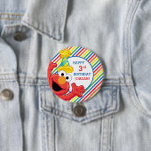 Sesamstraat | Elmo - Regenboogdag Ronde Button 7,6 Cm (In situ)