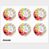 Sesamstraat | Elmo - Regenboogdag Ronde Sticker (Vel)
