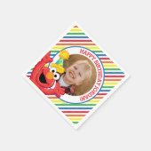 Sesamstraat | Elmo - Regenboogdag Servet (Hoek)