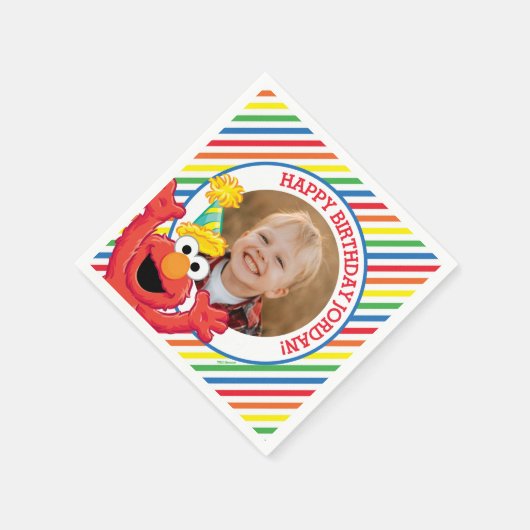 Sesamstraat | Elmo - Regenboogdag Servet (Hoek)