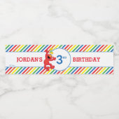 Sesamstraat | Elmo - Regenboogdag Waterfles Etiket (Enkel label)