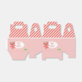 Sesamstraat | Elmo - Roze gestreepte gunstbox Bedankdoosjes (Uitgevouwen)