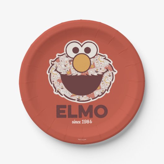 Sesamstraat | Elmo sinds 1984 Papieren Bordje (Voorkant)