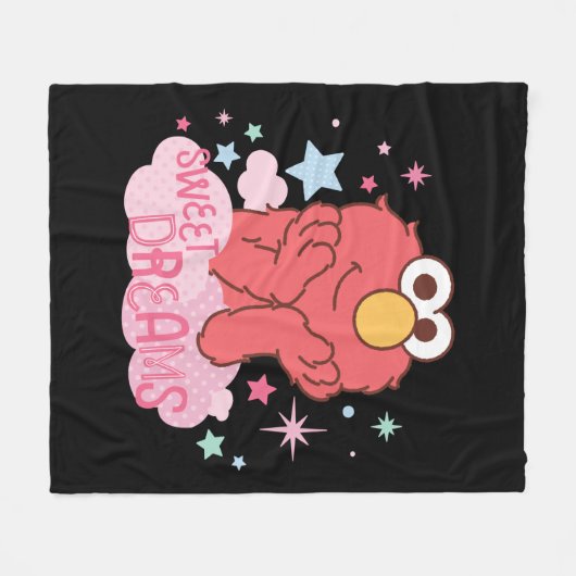 Sesamstraat | Elmo - Sweet Dreams Fleece Deken (Voorkant (Horizontaal))