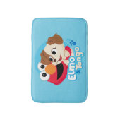 Sesamstraat | Elmo & Tango Badge Badmat (Voorkant Verticaal)