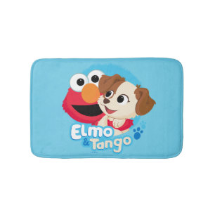 Sesamstraat   Elmo & Tango Badge Badmat