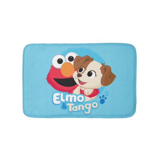 Sesamstraat | Elmo & Tango Badge Badmat (Voorkant)