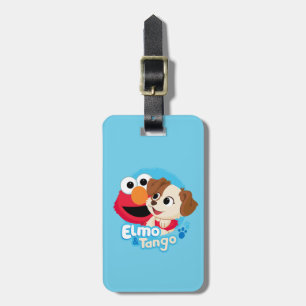 Sesamstraat Elmo & Tango Badge Bagagelabel
