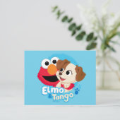 Sesamstraat | Elmo & Tango Badge Briefkaart (Staand voorkant)