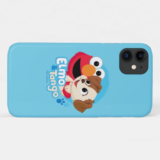 Sesamstraat | Elmo & Tango Badge Case-Mate iPhone Case (Achterkant (horizontaal))