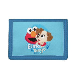 Sesamstraat   Elmo & Tango Badge Drievoud Portemonnee