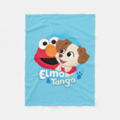 Sesamstraat | Elmo & Tango Badge Fleece Deken (Voorkant)