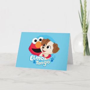 Sesamstraat   Elmo & Tango Badge Kaart