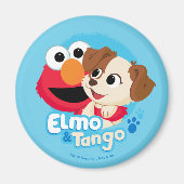 Sesamstraat | Elmo & Tango Badge Magneet (Voorkant)
