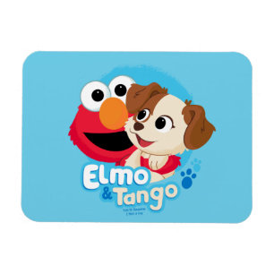 Sesamstraat Elmo & Tango Badge Magneet