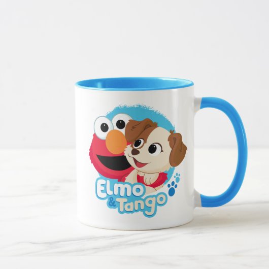 Sesamstraat | Elmo & Tango Badge Mok (Rechts)