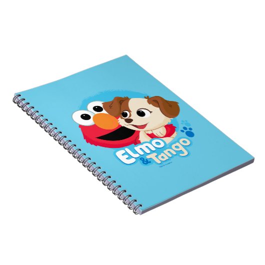 Sesamstraat | Elmo & Tango Badge Notitieboek (Rechterzijde)