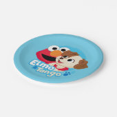 Sesamstraat | Elmo & Tango Badge Papieren Bordje (Gekanteld)