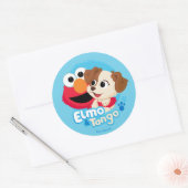 Sesamstraat | Elmo & Tango Badge Ronde Sticker (Envelop)