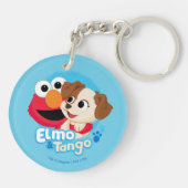 Sesamstraat | Elmo & Tango Badge Sleutelhanger (Achterkant)