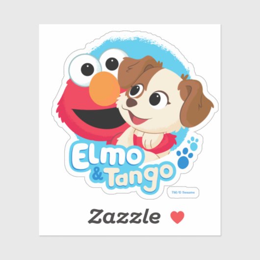 Sesamstraat | Elmo & Tango Badge Sticker (Vel)