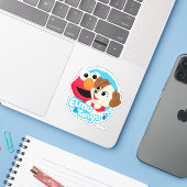 Sesamstraat | Elmo & Tango Badge Sticker (Laptop met iPhone)