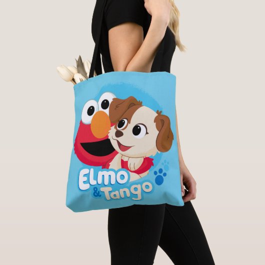 Sesamstraat | Elmo & Tango Badge Tote Bag (Dichtbij)