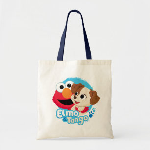 Sesamstraat Elmo & Tango Badge Tote Bag