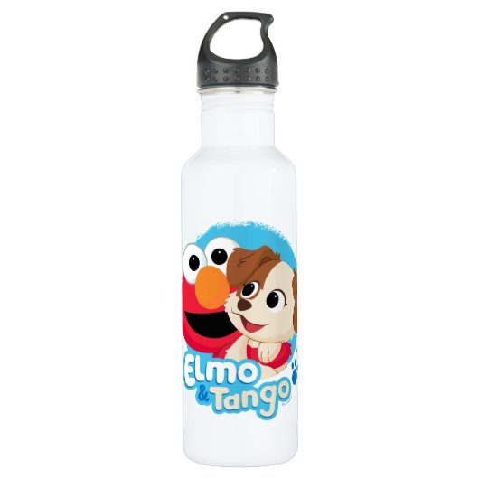 Sesamstraat | Elmo & Tango Badge Waterfles (Voorkant)