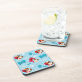 Sesamstraat | Elmo & Tango Pattern Bier Onderzetter (Rechterzijde)