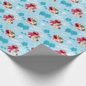 Sesamstraat | Elmo & Tango Pattern Cadeaupapier (Hoek)