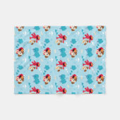 Sesamstraat | Elmo & Tango Pattern Fleece Deken (Voorkant (Horizontaal))