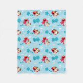 Sesamstraat | Elmo & Tango Pattern Fleece Deken (Voorkant)