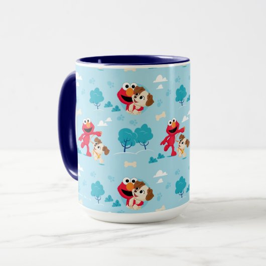 Sesamstraat | Elmo & Tango Pattern Mok (Voorkant links)