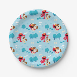 Sesamstraat Elmo & Tango Pattern Papieren Bordje