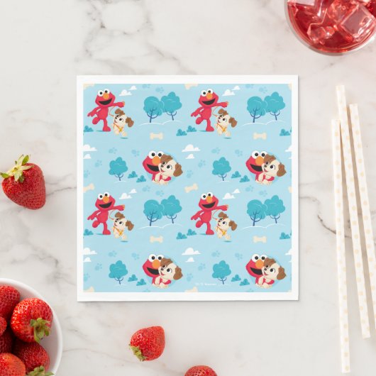 Sesamstraat | Elmo & Tango Pattern Servet (Insitu)