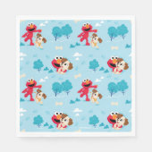 Sesamstraat | Elmo & Tango Pattern Servet (Voorkant)