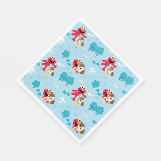 Sesamstraat | Elmo & Tango Pattern Servet (Hoek)