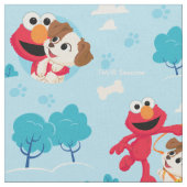 Sesamstraat | Elmo & Tango Pattern Stof (Close Up)