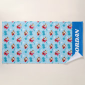 Sesamstraat | Elmo & Tango Pattern Strandlaken (Voorkant)