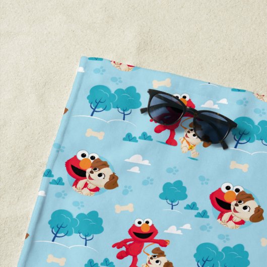 Sesamstraat | Elmo & Tango Pattern Strandlaken (In situ)