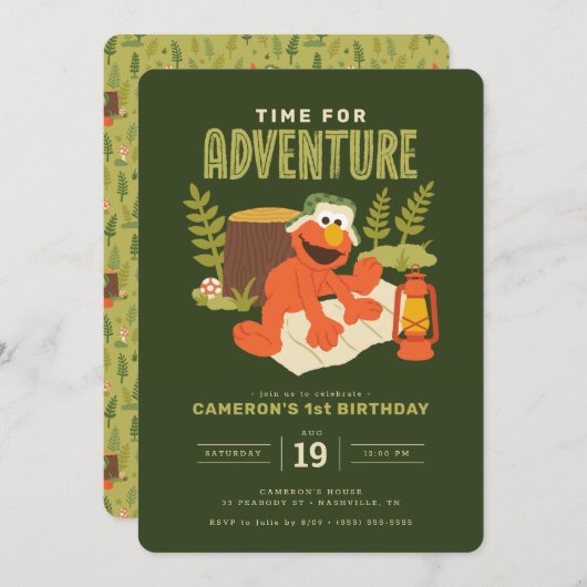 Sesamstraat - Elmo | Tijd voor avontuur Kaart (Voorkant / Achterkant)