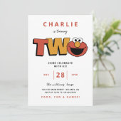 Sesamstraat | Elmo - Tweede verjaardag Kaart (Staand voorkant)