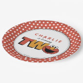 Sesamstraat | Elmo - Tweede verjaardag Papieren Bordje (Gekanteld)