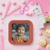 Sesamstraat | Elmo - Tweede verjaardag Papieren Bordje (Feest)