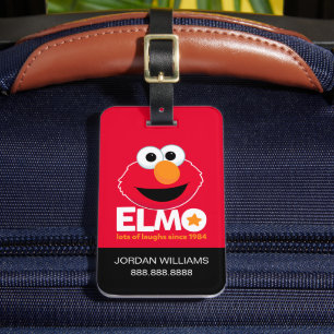 Sesamstraat Elmo Veel Lachen Sinds 1984 Bagagelabel