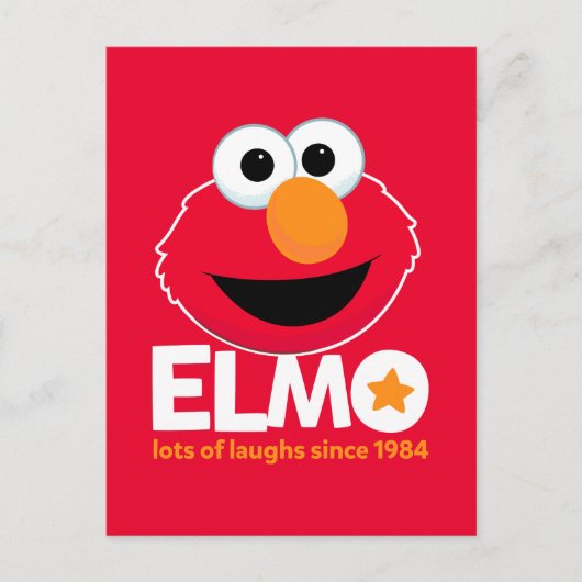 Sesamstraat | Elmo Veel Lachen Sinds 1984 Briefkaart (Voorkant)