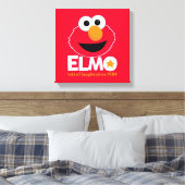 Sesamstraat | Elmo Veel Lachen Sinds 1984 Canvas Afdruk (Insitu (Slaapkamer))
